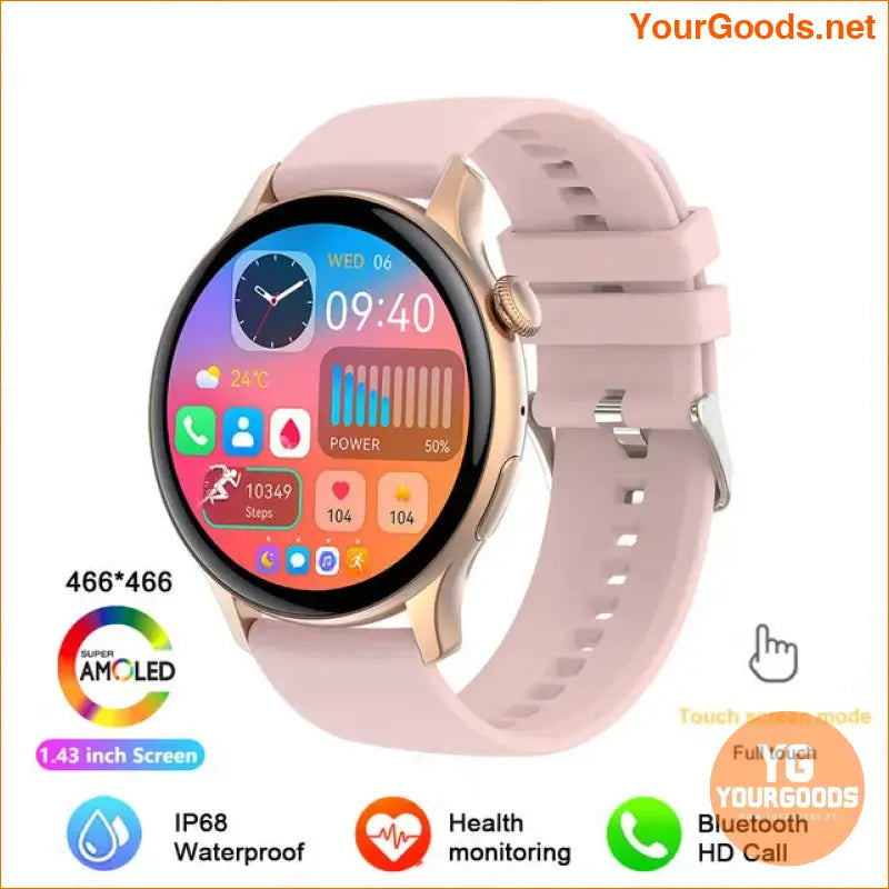 2024 NFC Smartwatch for Women HD Screen Health Tracker - YourGoods Online Shop