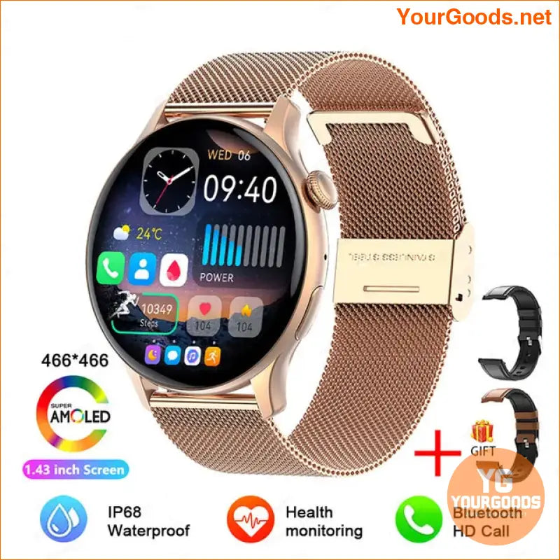 2024 NFC Smartwatch for Women HD Screen Health Tracker - YourGoods Online Shop