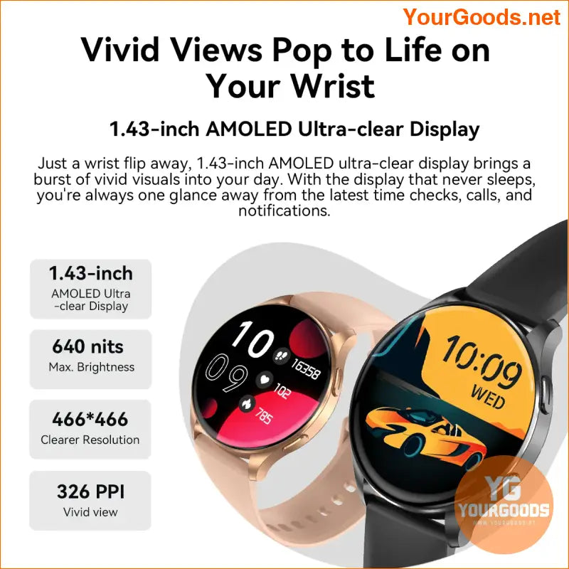 2024 OSCAL Blackview X20 AMOLED Smartwatch with HiFi Calls Health Tracking - YourGoods Online Shop