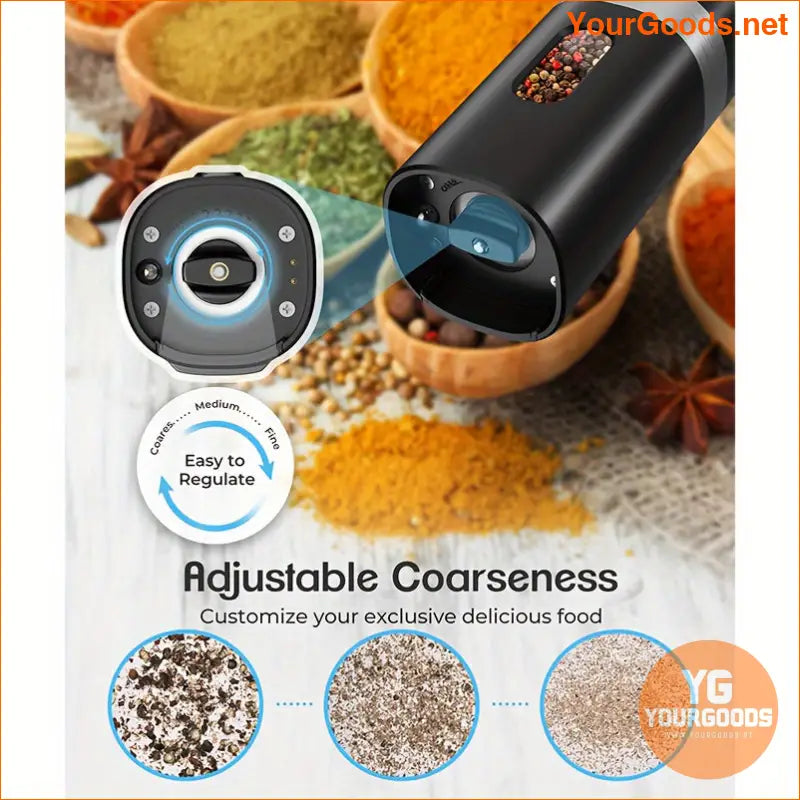 2024 Rechargeable Electric Salt Pepper Grinder Set - YourGoods Online Shop