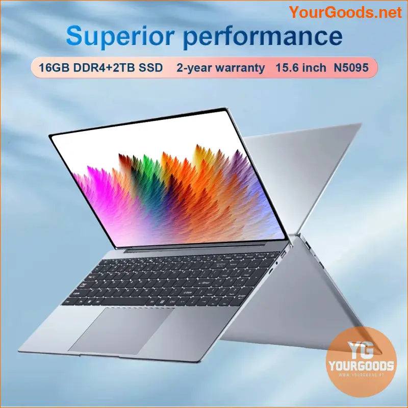 2024 UltraThin 156 HD Laptop Intel N5095 16GB RAM 1TB SSD Win 11 Pro - YourGoods Online Shop