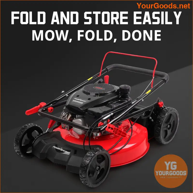 21 Inch 144cc Gas Push Lawn Mower with 3in1 Function and Height Adjustment - YourGoods Online Shop