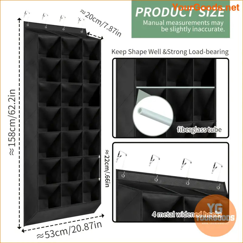 24 Pocket Over The Door Extra Large Shoe Organizer - YourGoods Online Shop