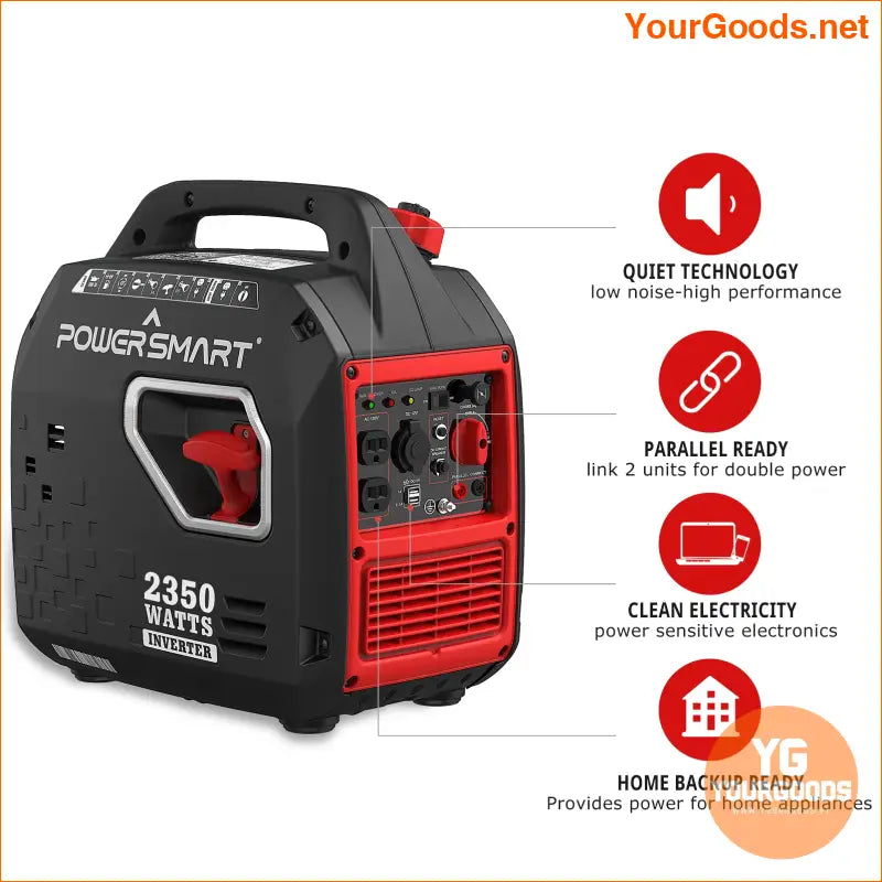 2500W Ultra Quiet Portable Inverter Generator RV Ready Eco Mode - YourGoods Online Shop