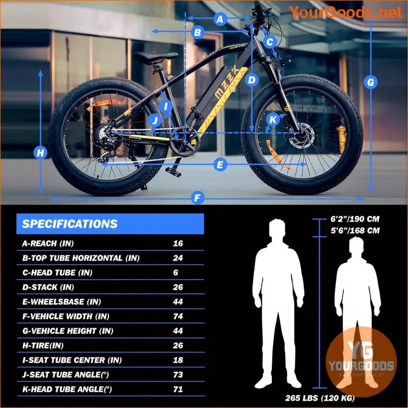 26 500W Electric Mountain Bike 7 Speed Removable Battery - YourGoods Online Shop