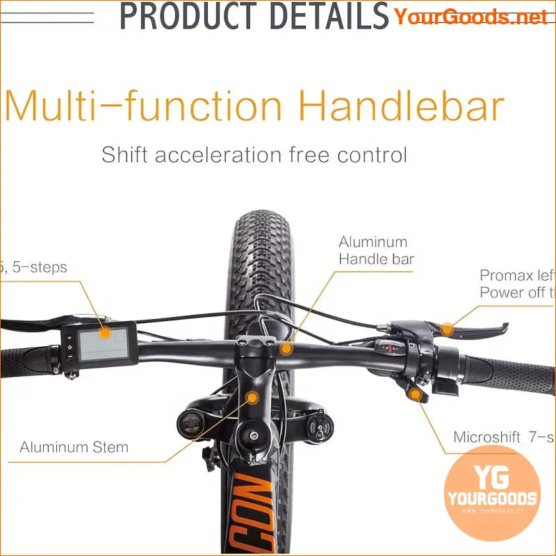 26 500W Electric Mountain Bike 7 Speed Removable Battery - YourGoods Online Shop