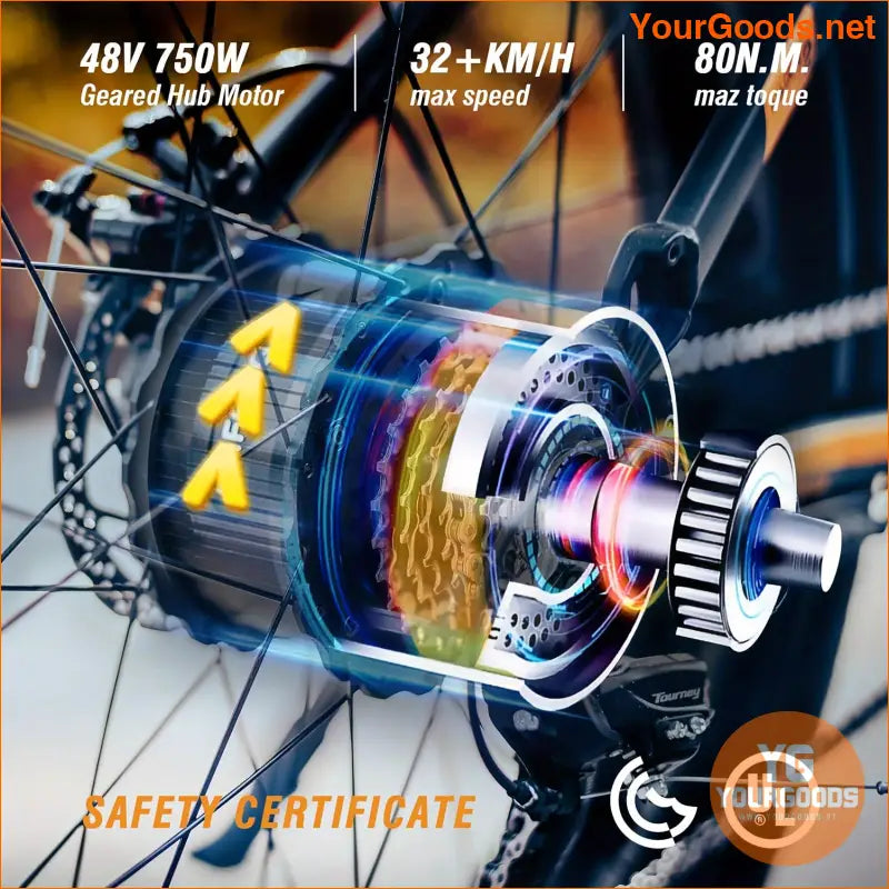 26 500W Electric Mountain Bike 7 Speed Removable Battery - YourGoods Online Shop