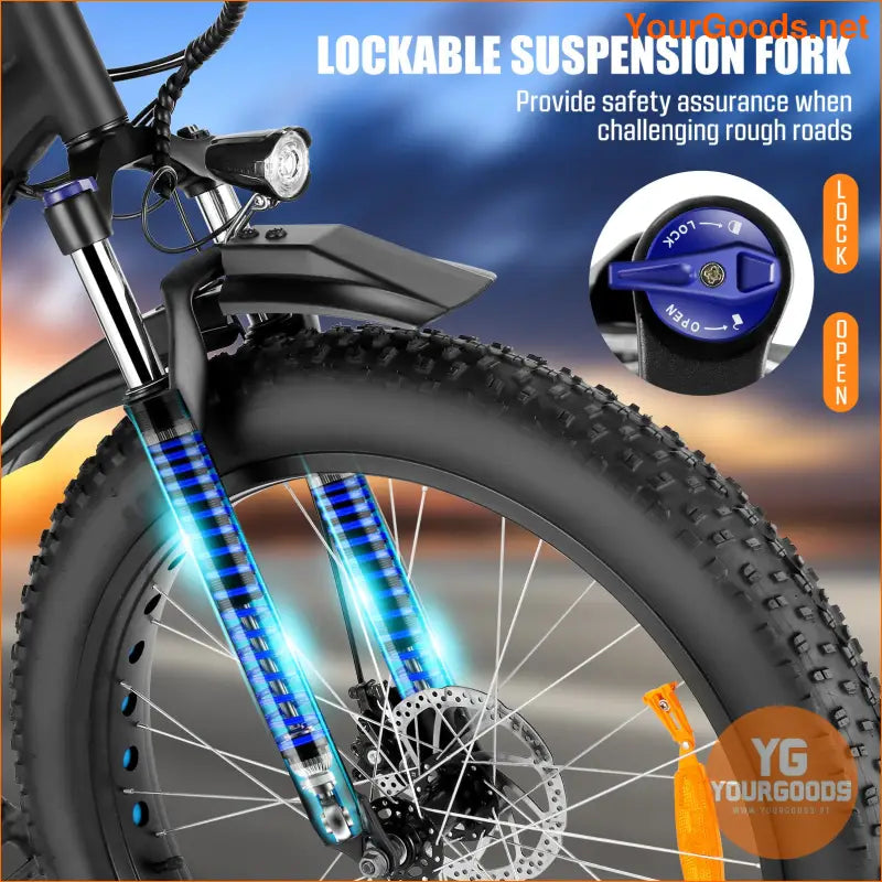 26 Fat Tire Electric Mountain Bike 750W 20 MPH - YourGoods Online Shop