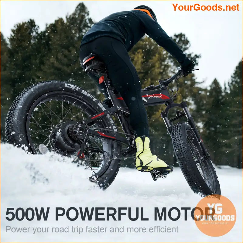 26 Fat Tire Folding EBike 750W 55Mile Range - YourGoods Online Shop