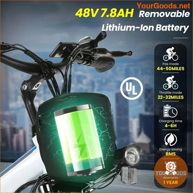 26 Foldable Electric Bike 500W 48V 21 Speed LCD - YourGoods Online Shop