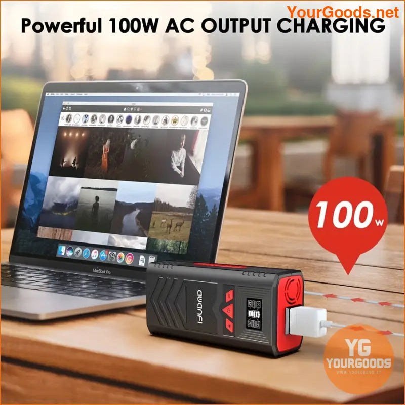 27000mAh High Capacity Laptop Charger with AC Outlet LED - YourGoods Online Shop