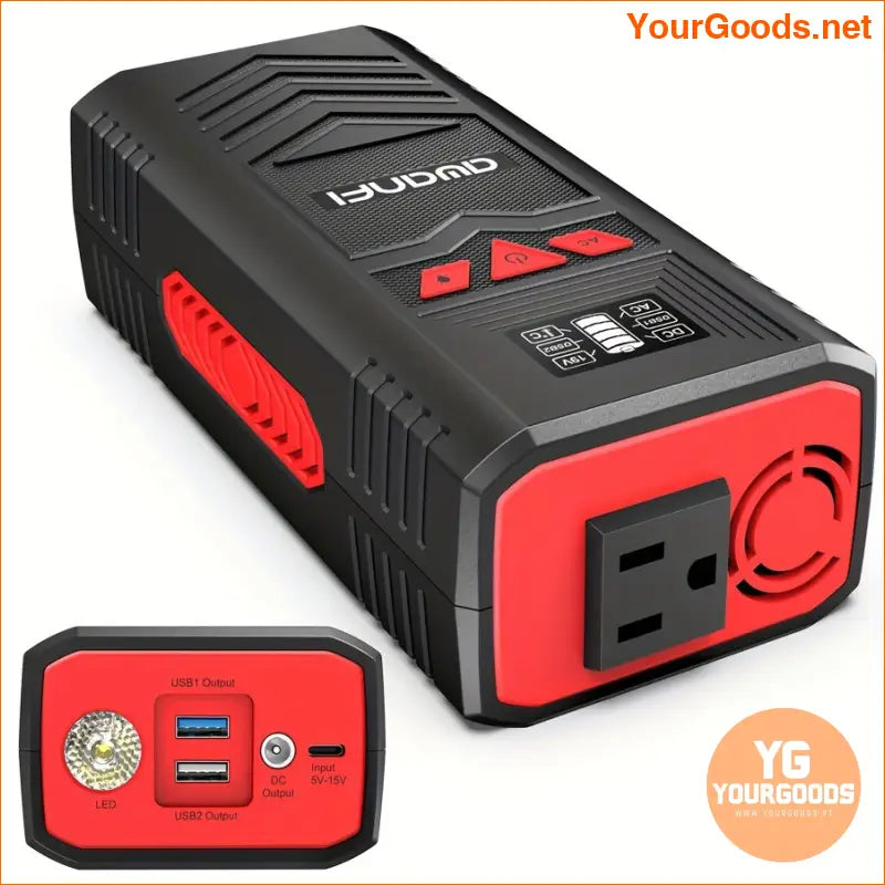 27000mAh High Capacity Laptop Charger with AC Outlet LED - YourGoods Online Shop