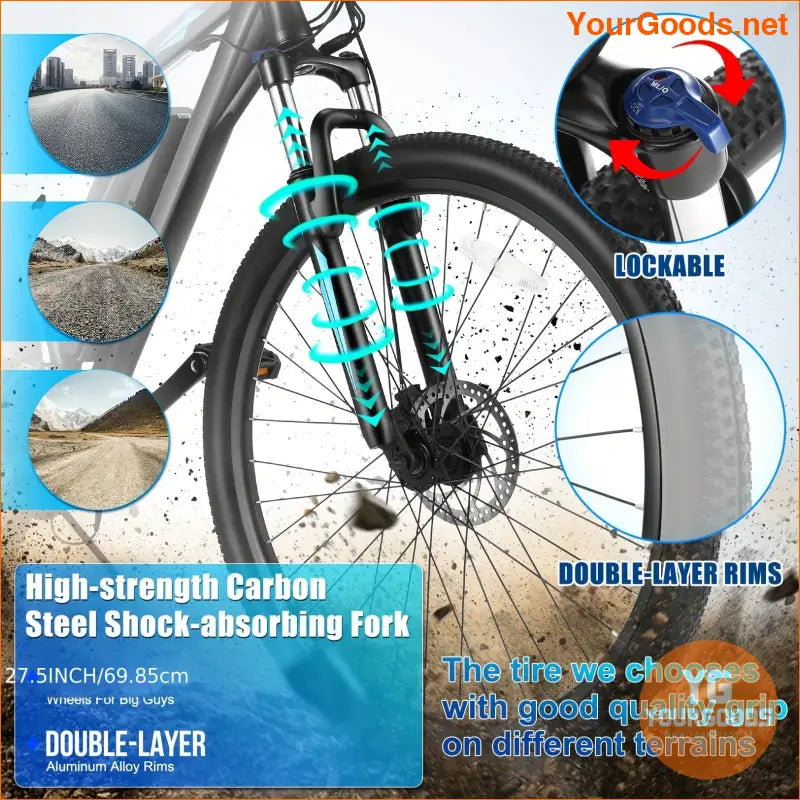 275 Peak 750W Electric Mountain Bike with LCD Display - YourGoods Online Shop