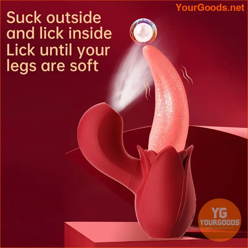 2in1 Licking Sucking Vibrator for Women - YourGoods Online Shop