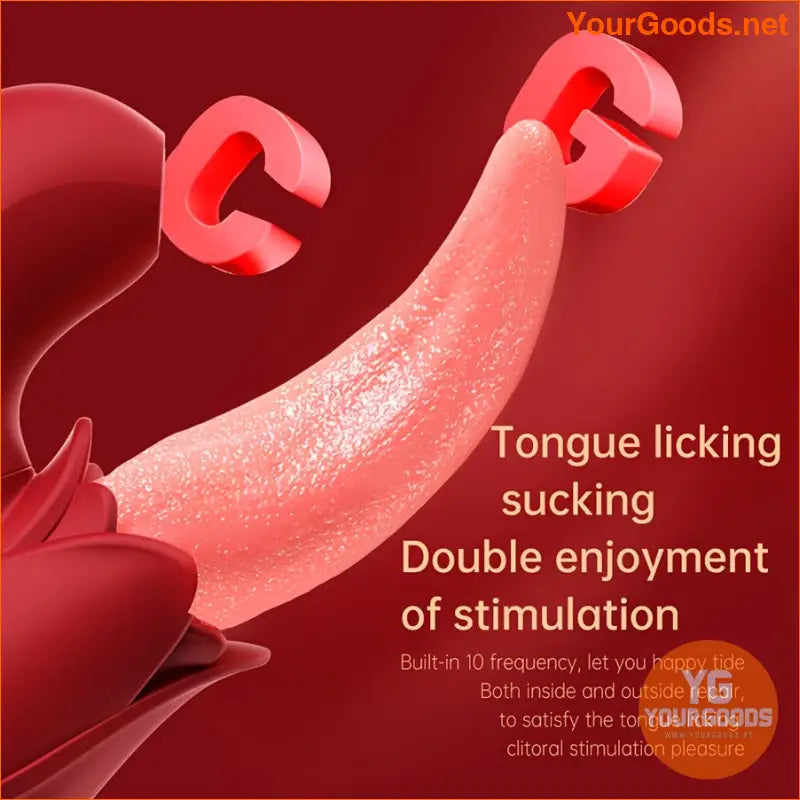 2in1 Licking Sucking Vibrator for Women - YourGoods Online Shop