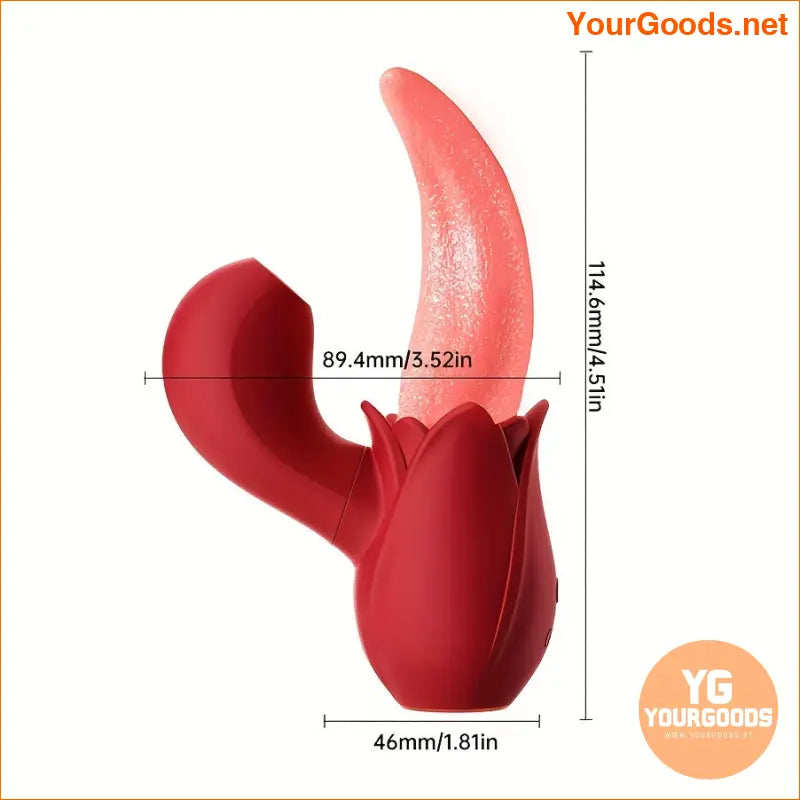 2in1 Licking Sucking Vibrator for Women - YourGoods Online Shop