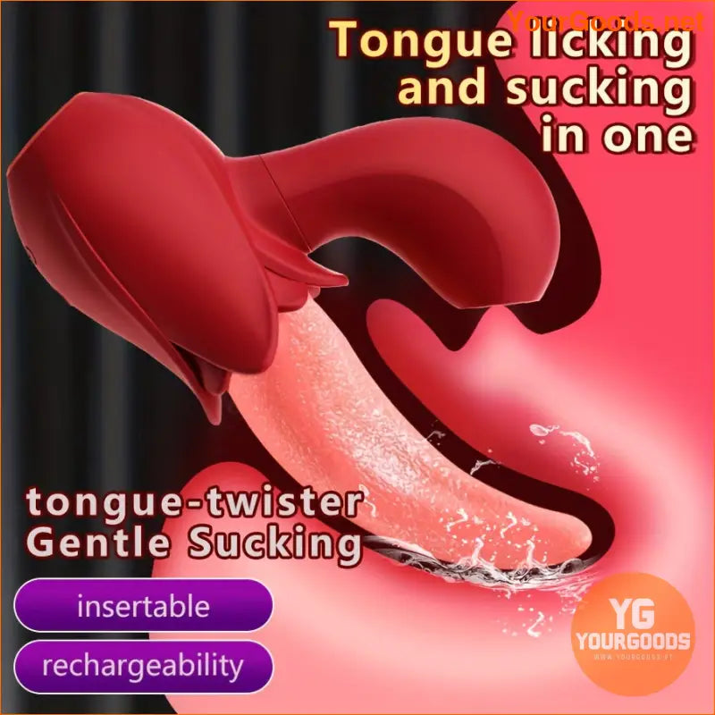 2in1 Licking Sucking Vibrator for Women - YourGoods Online Shop