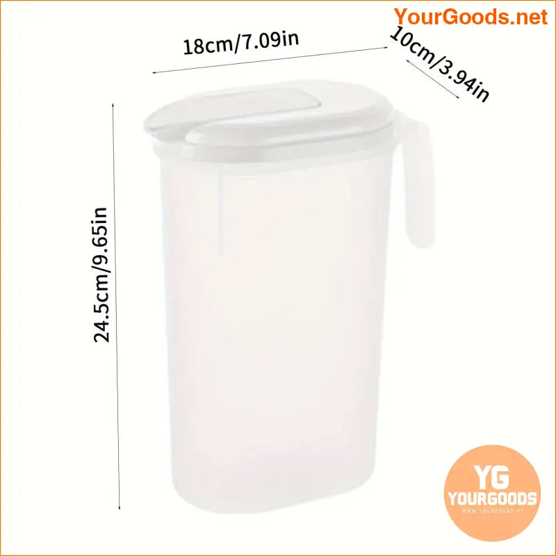 2L Portable Plastic Cold Water Pitcher with Lid - YourGoods Online Shop