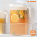 2L Portable Plastic Cold Water Pitcher with Lid - YourGoods Online Shop