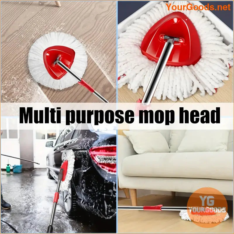 3 Pack Microfiber Spin Mop Refills Washable OCedar Compatible - YourGoods Online Shop