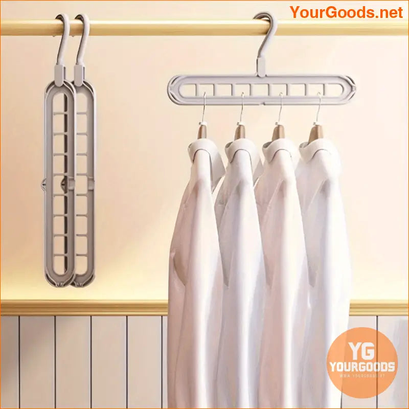 3 pcs Premium Foldable 9Hole Space Saving Hangers - YourGoods Online Shop