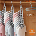 3 pcs Premium Foldable 9Hole Space Saving Hangers - YourGoods Online Shop