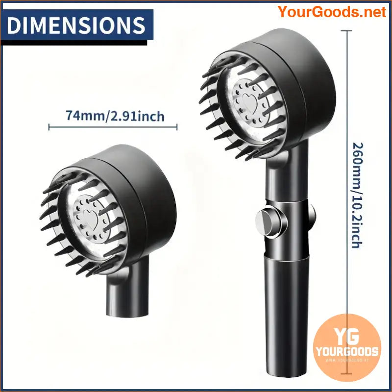 3 Speed High Pressure Water Saving Adjustable Shower head - YourGoods Online Shop