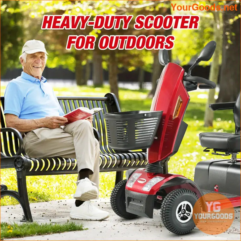 350lbs Capacity 4Wheel Electric Scooter for Seniors - YourGoods Online Shop