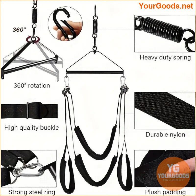 360 Rotation BDSM Suspension Harness HeavyDuty HighQuality - YourGoods Online Shop