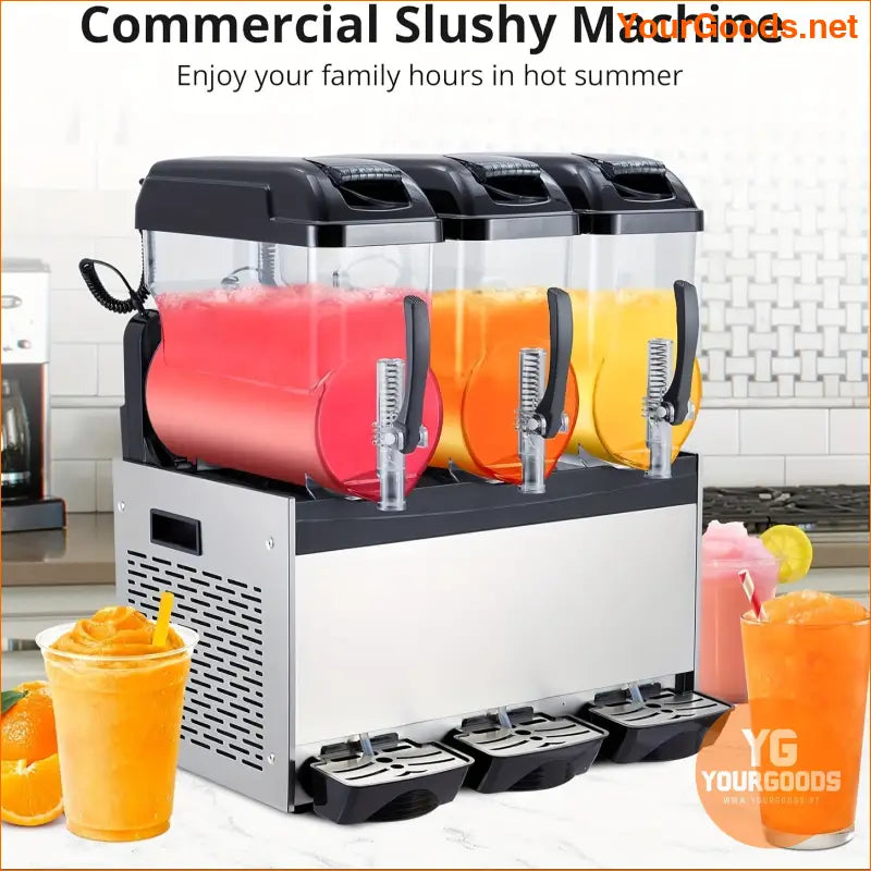 36L Commercial SelfCleaning Stainless Slushy Machine - YourGoods Online Shop