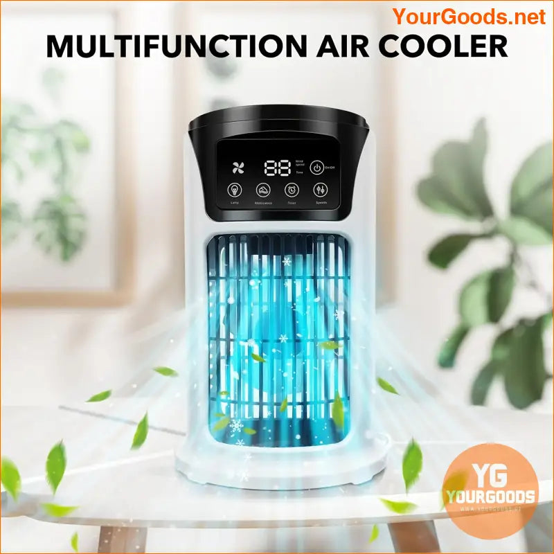 3in1 Portable Fan Humidifier with LED Light - YourGoods Online Shop