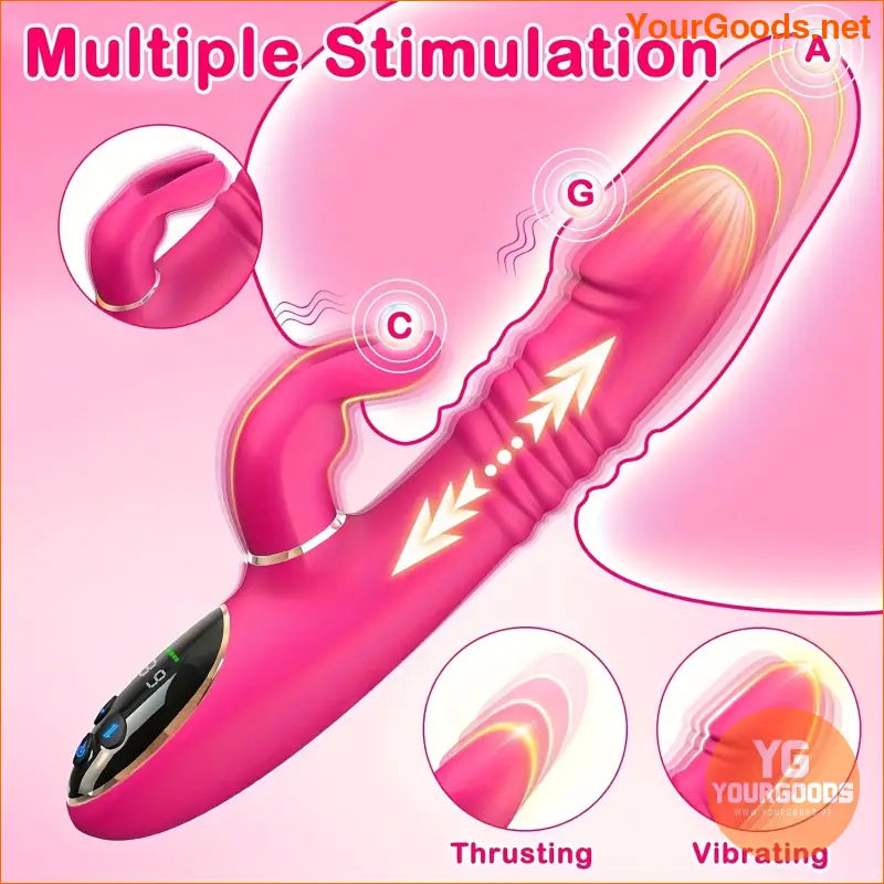 3in1 Thrusting Rabbit Vibrator for Womens Pleasure - YourGoods Online Shop