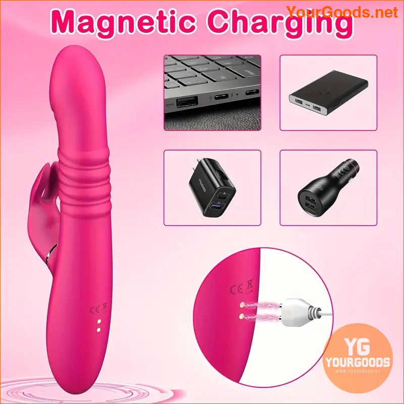 3in1 Thrusting Rabbit Vibrator for Womens Pleasure - YourGoods Online Shop