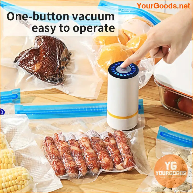 3in1 USB Rechargeable Vacuum Sealer Kit with MultiSize Bags - YourGoods Online Shop