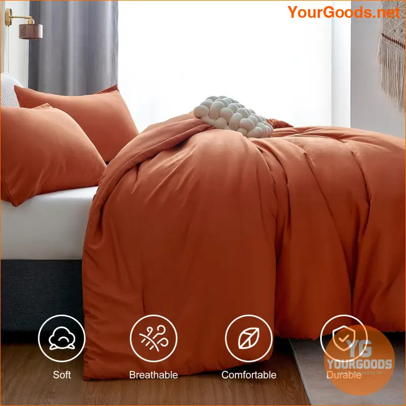 3Piece Luxury Quilted Comforter Set All Seasons - YourGoods Online Shop