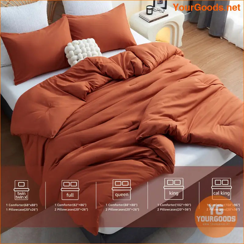 3Piece Luxury Quilted Comforter Set All Seasons - YourGoods Online Shop