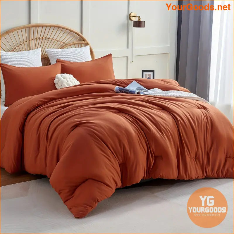 3Piece Luxury Quilted Comforter Set All Seasons - YourGoods Online Shop