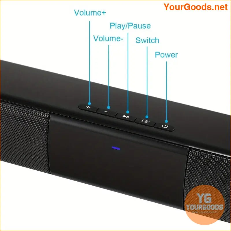 4 Speaker Surround Sound Bar with Wireless Subwoofer - YourGoods Online Shop