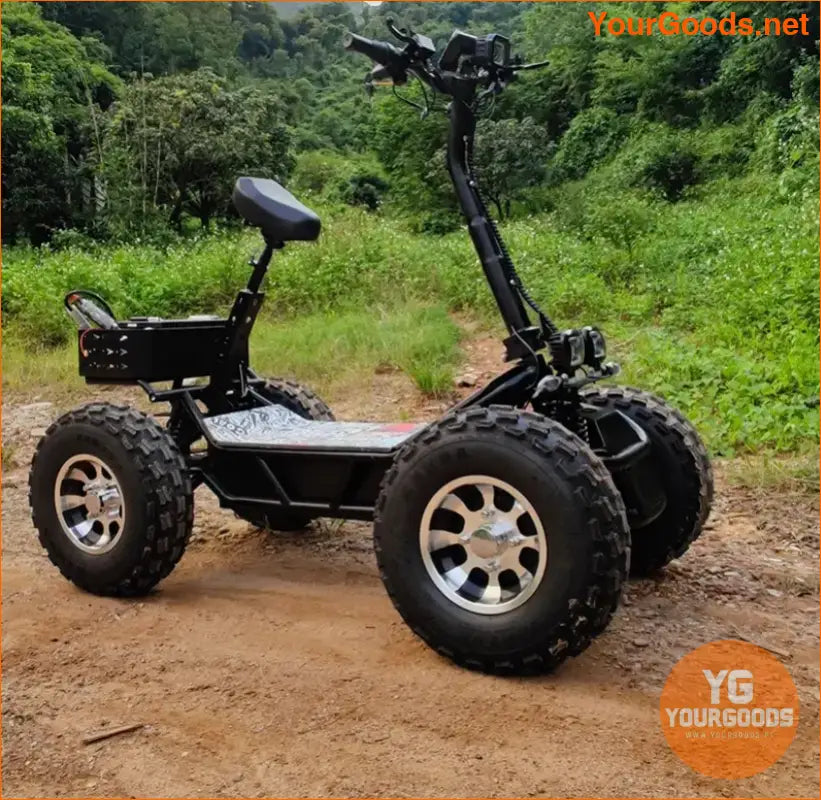 4 Wheel 10000W Folding Scooter Electric High Speed Off Road Electric Scooter