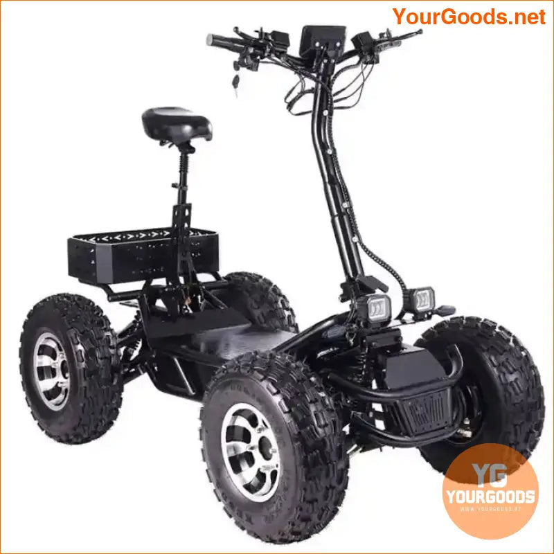 4 Wheel 10000W Folding Scooter Electric High Speed Off Road Electric Scooter