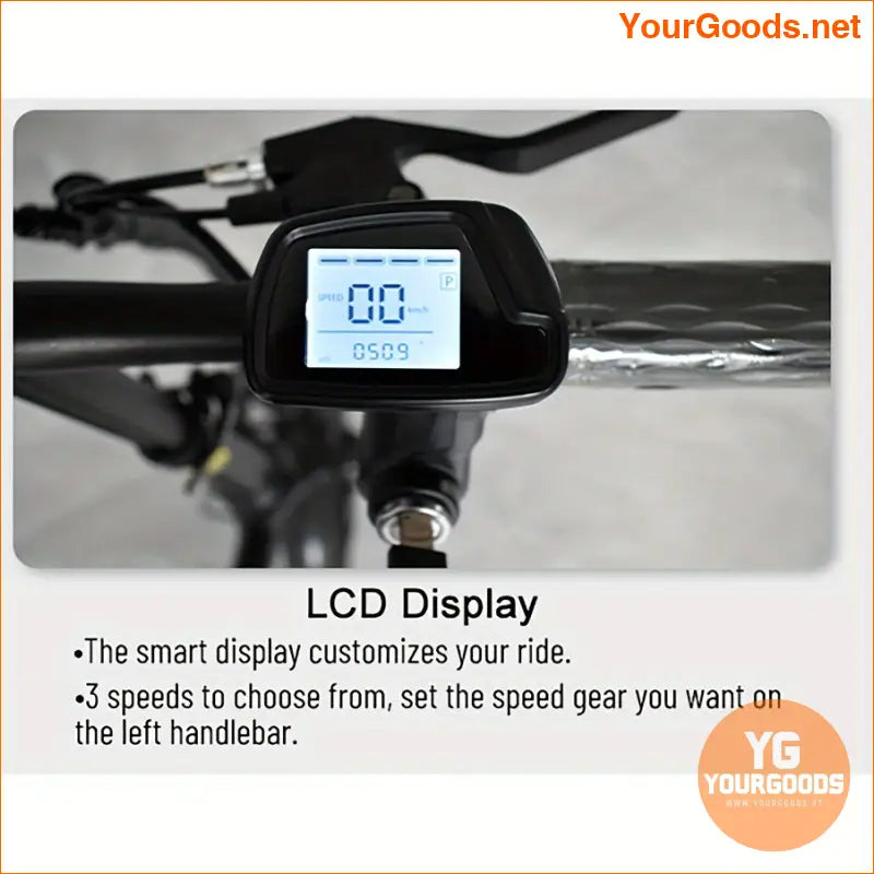 400W Folding High Carbon Electric Bike with Removable Battery - YourGoods Online Shop