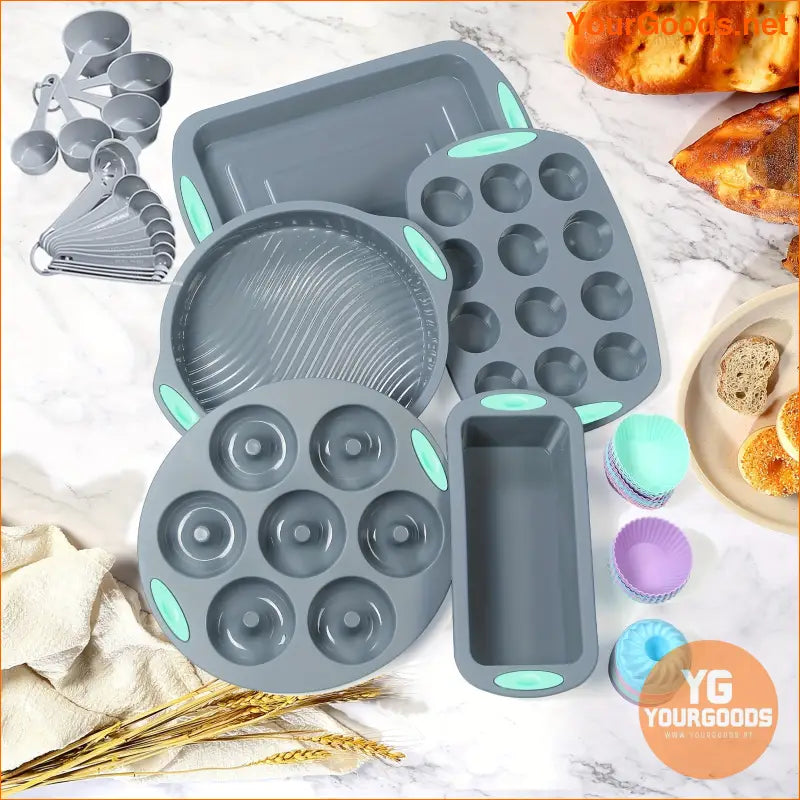 45Piece Durable Silicone Bakeware Set with Tools - YourGoods Online Shop