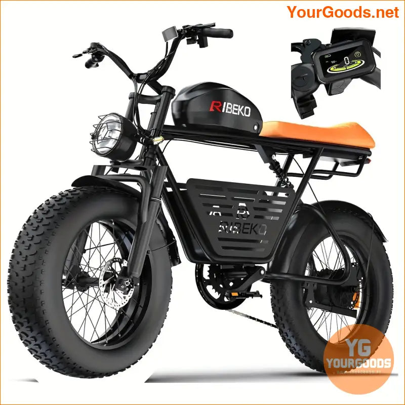 48V CT20 Electric Bike for Adults 20 MPH 7Speed Turn Signals Rear Rack - YourGoods Online Shop