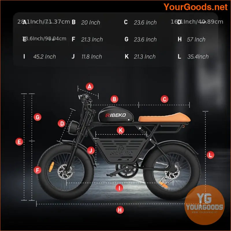 48V CT20 Electric Bike for Adults 20 MPH 7Speed Turn Signals Rear Rack - YourGoods Online Shop