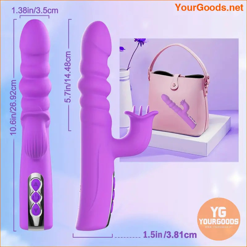 4in1 Rechargeable Heating Rabbit Vibrator for Women - YourGoods Online Shop