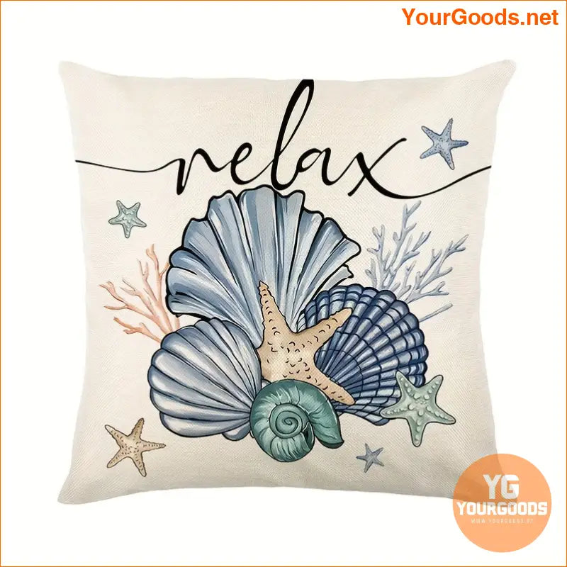 4Pack Nautical Starfish Shell Throw Pillow Covers - YourGoods Online Shop