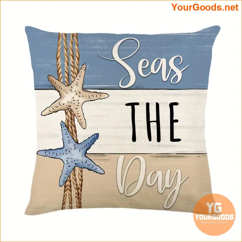 4Pack Nautical Starfish Shell Throw Pillow Covers - YourGoods Online Shop