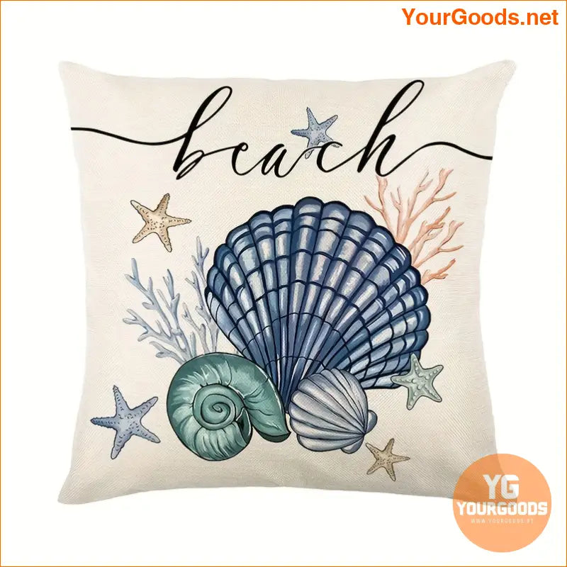 4Pack Nautical Starfish Shell Throw Pillow Covers - YourGoods Online Shop