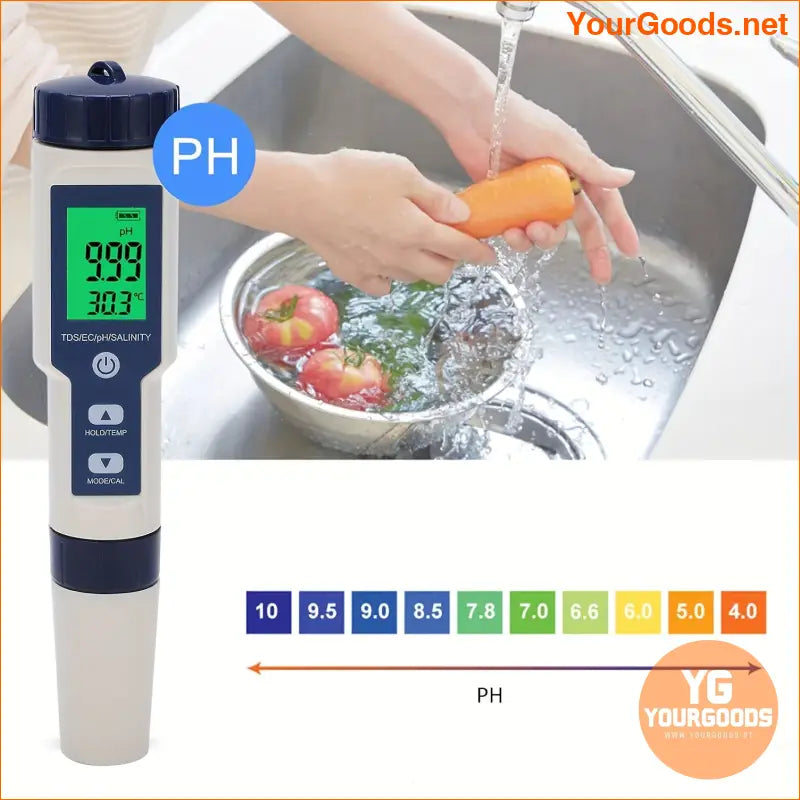 5 in 1 Digital Pool Salt PH Tester - YourGoods Online Shop