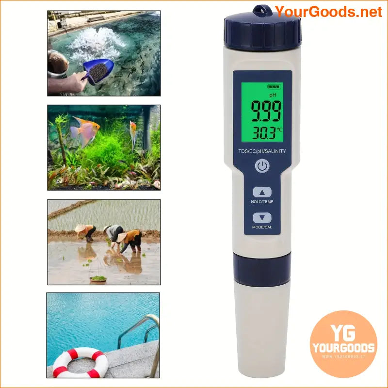 5 in 1 Digital Pool Salt PH Tester - YourGoods Online Shop